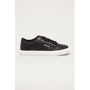 Levi's Pantofi culoarea negru, cu toc plat