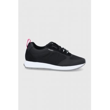 Hugo Pantofi culoarea negru, cu toc plat