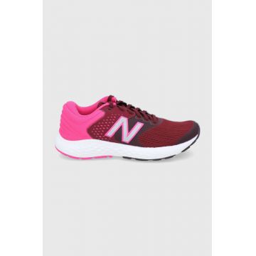 New Balance Pantofi W520CR7 culoarea violet, cu toc plat