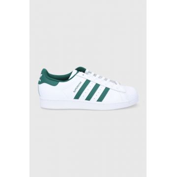 adidas Originals ghete de piele Superstar GZ3742 culoarea alb