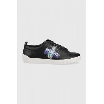HUGO ghete de piele culoarea negru