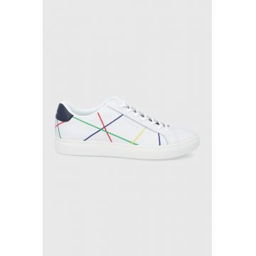 Paul Smith Ghete de piele culoarea alb