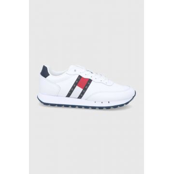 Tommy Jeans Pantofi culoarea alb