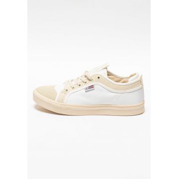 Pantofi sport de piele ecologica si panza Den