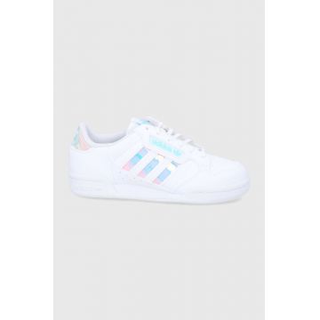 Adidas Originals Pantofi copii Continental 80 Stripes GZ3255 culoarea alb