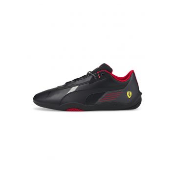 Pantofi sport de piele ecologica cu logo discret Ferrari R-Cat