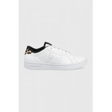 DC sneakers culoarea alb