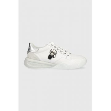 Karl Lagerfeld sneakers din piele Kapri Run culoarea alb