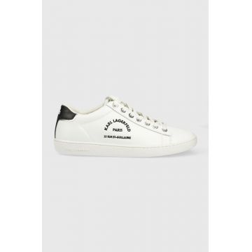 Karl Lagerfeld sneakers din piele Kupsole Ii Kc culoarea alb