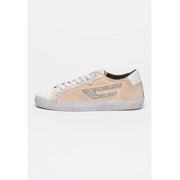 Pantofi sport cu insertii de piele si piele intoarsa Leroji