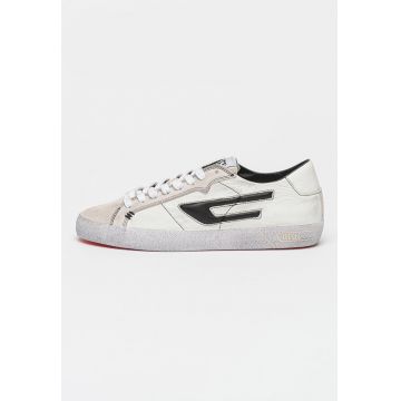 Pantofi sport de piele si piele intoarsa Leroji