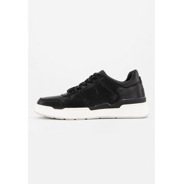 Pantofi sport low-top de piele cu logo brodat