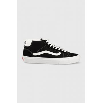 Vans sneakers Mid Skool barbati, culoarea negru VN0A3TKF6BT1-BLK.WHT