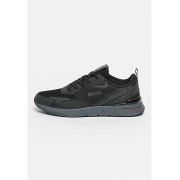 Pantofi sport cu garnituri de piele ecologica