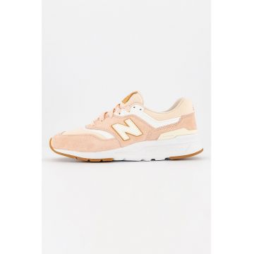 Pantofi sport cu garnituri din piele intoarsa 997