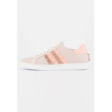 Pantofi sport din piele si piele ecologica cu tinte Jacobb
