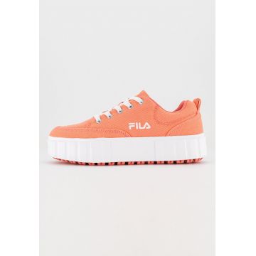 Tenisi flatform cu logo Sandblast