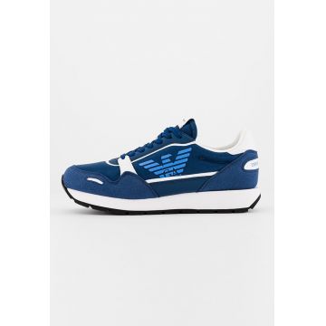 Pantofi sport low-cut cu garnituri de piele