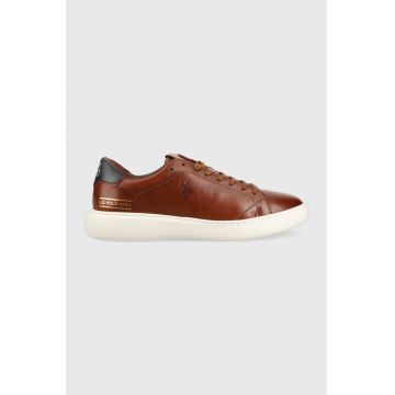 U.S. Polo Assn. sneakers din piele Cryme003m/bl2 culoarea maro