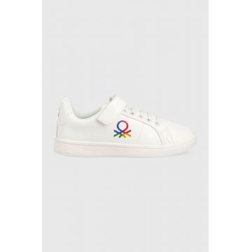 United Colors of Benetton sneakers pentru copii culoarea alb