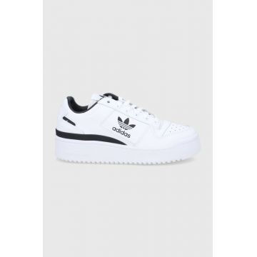 adidas Originals ghete de piele Forum Bold GY5921 culoarea alb