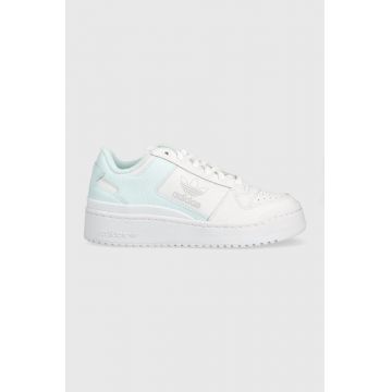 adidas Originals sneakers din piele Forum Bold culoarea alb