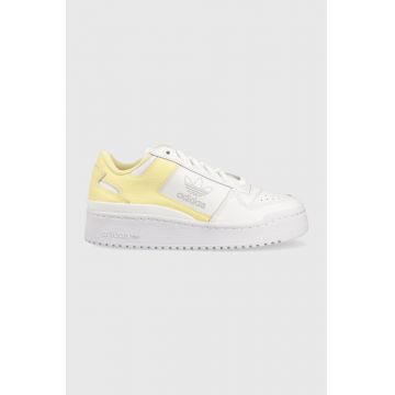 adidas Originals sneakers din piele Forum Bold culoarea alb