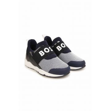 BOSS sneakers pentru copii culoarea albastru marin