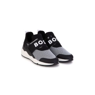 BOSS sneakers pentru copii culoarea negru
