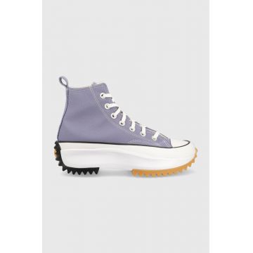 Converse tenisi Run Star Hike Canvas Platform femei, culoarea violet