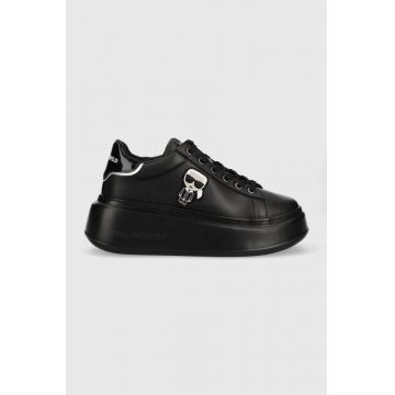 Karl Lagerfeld sneakers din piele ANAKAPRI culoarea negru KL63530A