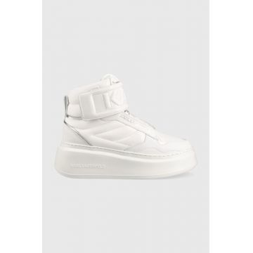 Karl Lagerfeld sneakers din piele ANAKAPRI culoarea alb KL63555