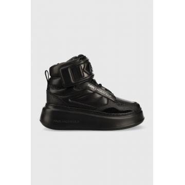 Karl Lagerfeld sneakers din piele ANAKAPRI culoarea negru KL63555
