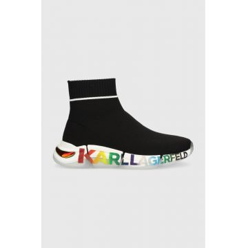 Karl Lagerfeld sneakers Quadra culoarea negru