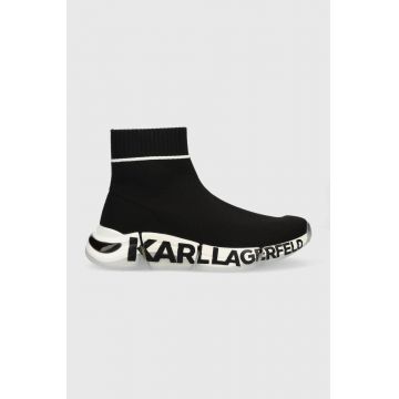 Karl Lagerfeld sneakers Quadra culoarea negru