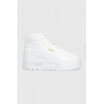 Puma sneakers Mayze Mid Wn s culoarea alb, 381170 381170-01