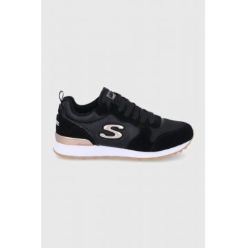 Skechers Pantofi culoarea negru, cu toc plat