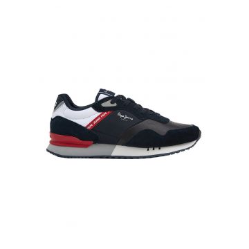 Pantofi sport cu insertii de piele intoarsa