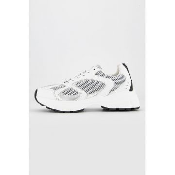 Pantofi sport din piele cu insertii din plasa Plaja