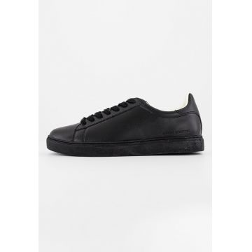 Pantofi sport din piele cu imprimeu logo discret