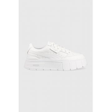 Puma sneakers Mayze Stack culoarea alb, 384412 384412-02