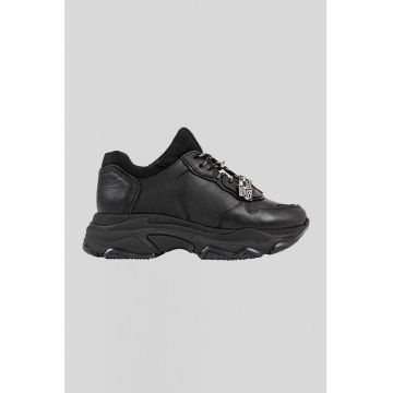 Pantofi sport demi-wedge de piele Baisley