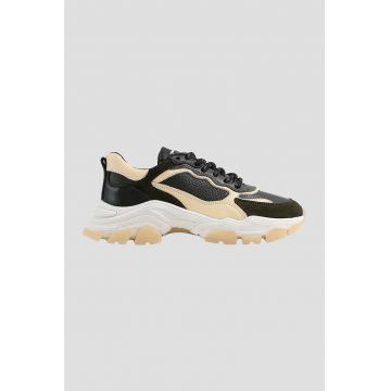 Pantofi sport low-top de piele si piele intoarsa Tayke Over