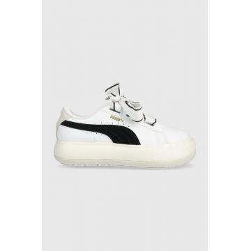 Puma sneakers din piele culoarea alb