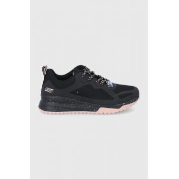 Skechers Pantofi culoarea negru, cu toc plat