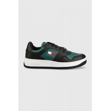 Tommy Jeans pantofi Tommy Jeans Seasonal Basket , culoarea verde