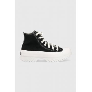 Converse teniși Chuck Taylor All Star Lugged 2.0 culoarea negru A00870C-BLACK