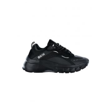 Pantofi sport cu detalii din piele intoarsa