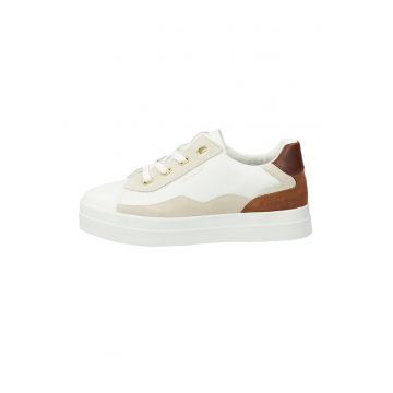 Pantofi sport din piele cu garnituri din piele intoarsa