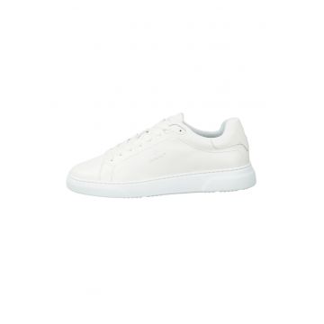 Pantofi sport din piele cu model uni